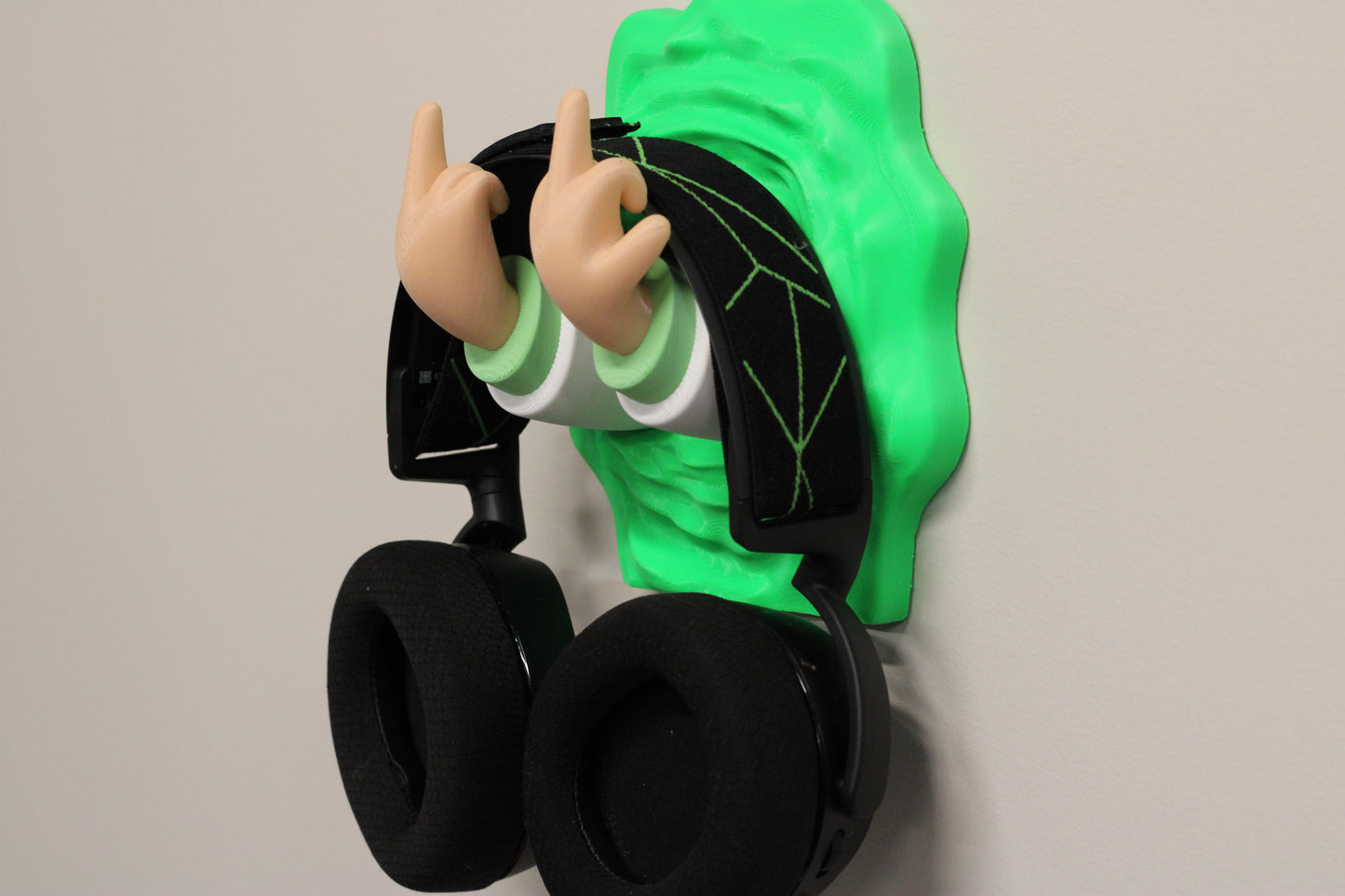 Rick & Morty Inspired Headphone Wall Mount – Novelty Headphone Holder
