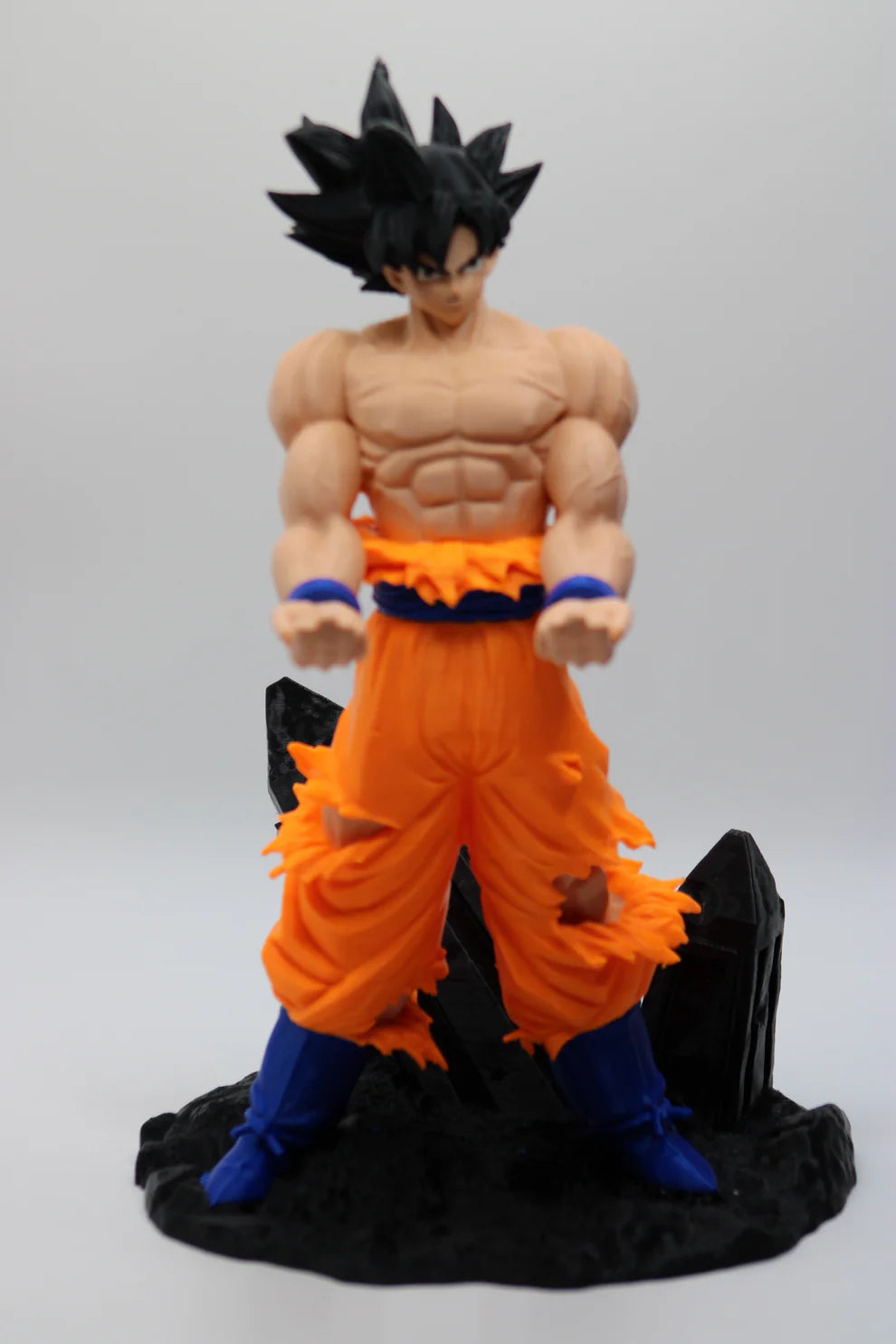 Goku Battle Damaged Warrior Controller Stand – Full Statue Edition