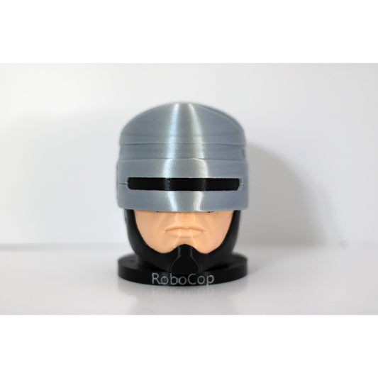 Cyborg cop helmet bust controller holder as a battlestation centerpiece