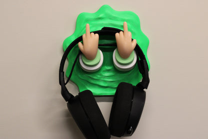 Rick & Morty Inspired Headphone Wall Mount – Novelty Headphone Holder