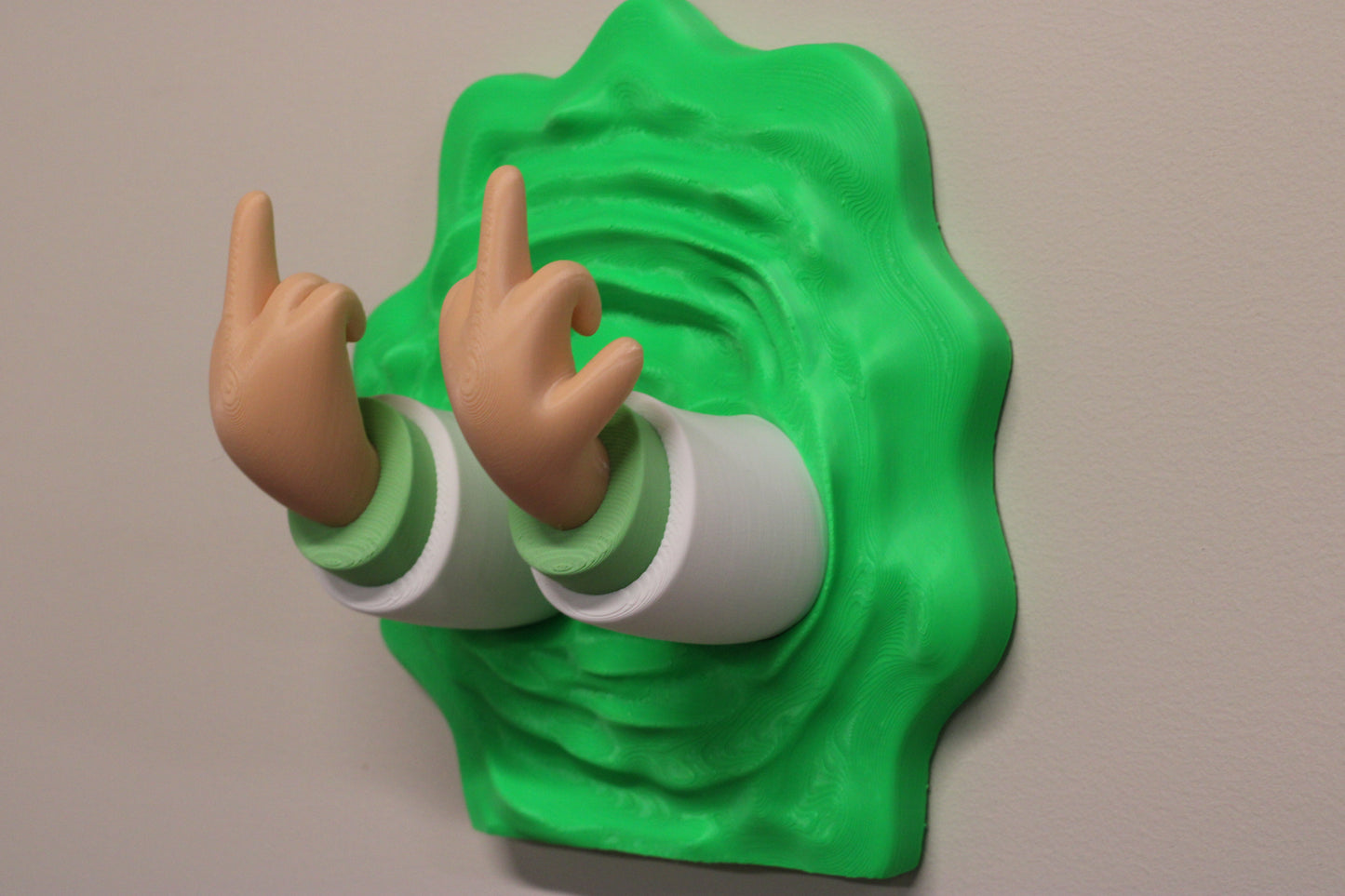 Rick & Morty Inspired Headphone Wall Mount – Novelty Headphone Holder