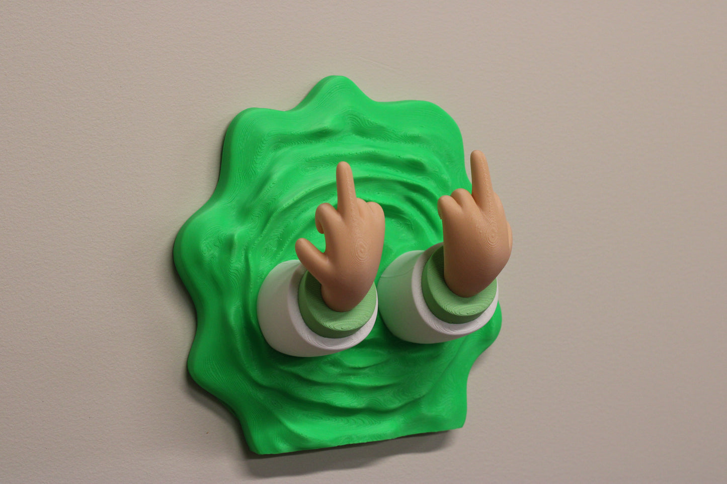 Rick & Morty Inspired Headphone Wall Mount – Novelty Headphone Holder