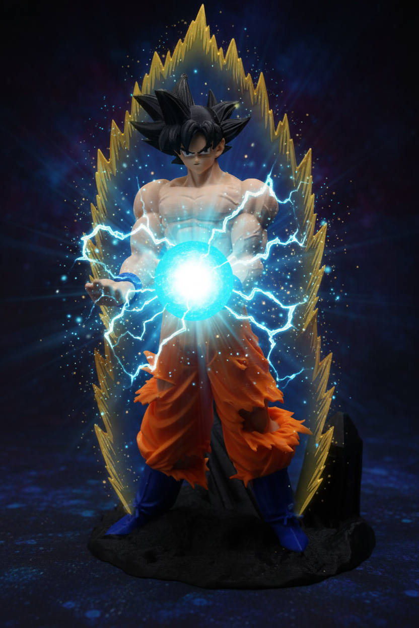 Goku Battle Damaged Warrior Controller Stand – Full Statue Edition