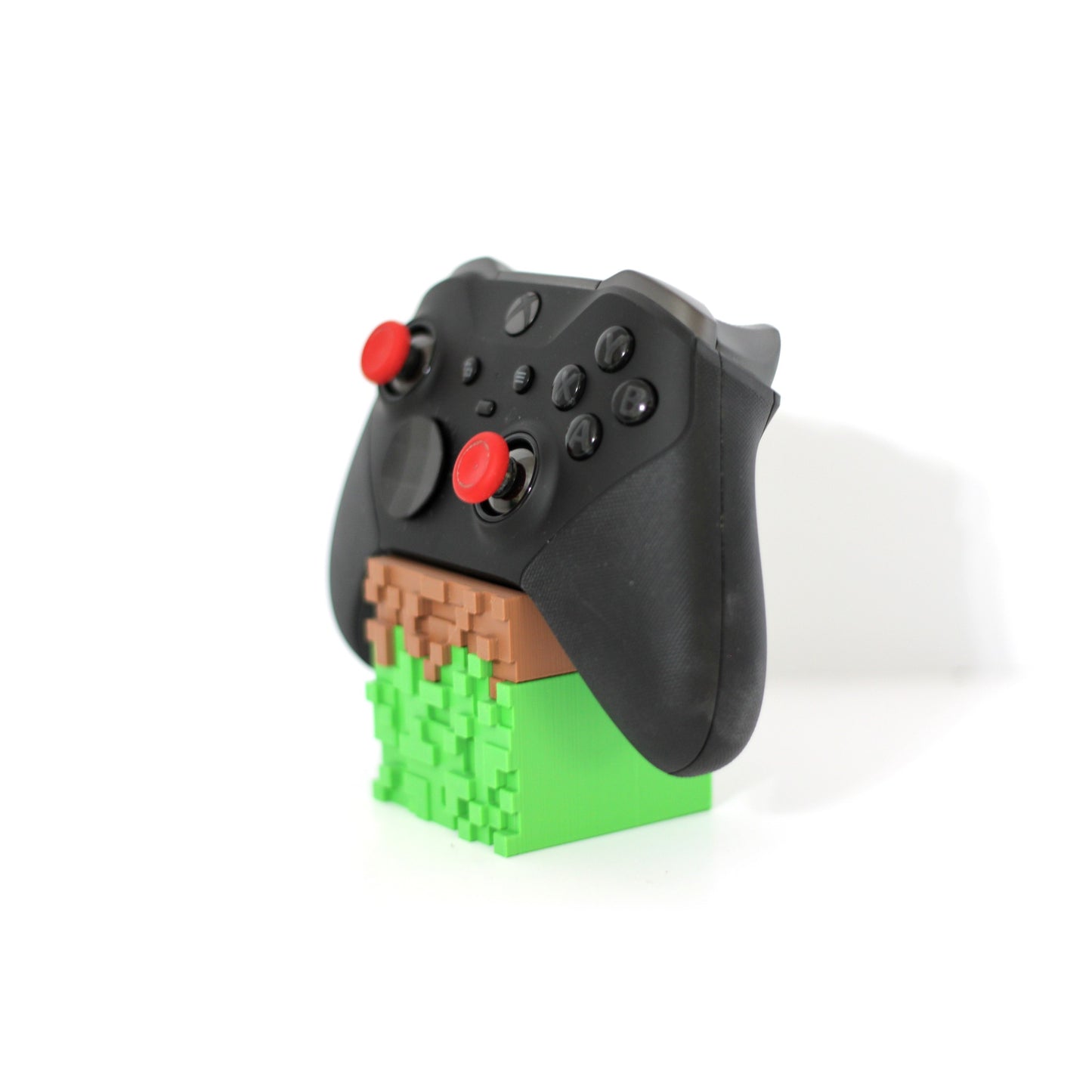 Pixel Grass Block Controller Holder — Cube Display Stand