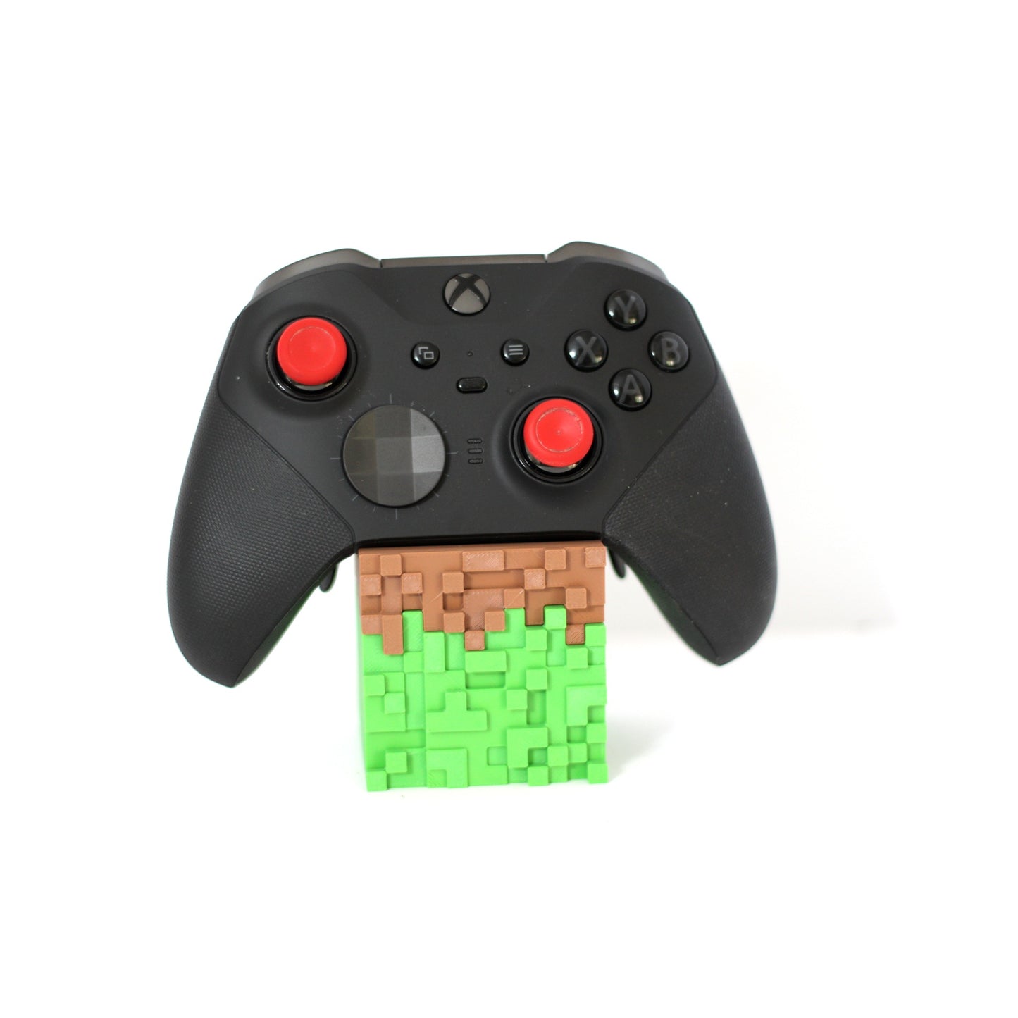 Pixel Grass Block Controller Holder — Cube Display Stand