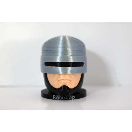 RoboCop-Inspired Controller Holder — Sculpted Helmet Bust Display Stand | PS5 & Xbox