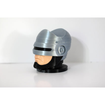 RoboCop-Inspired Controller Holder — Sculpted Helmet Bust Display Stand | PS5 & Xbox
