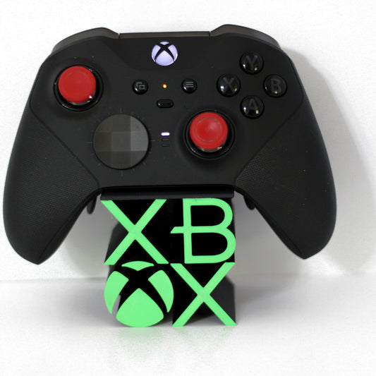 Xbox-Inspired Controller Stand — Single Holder with Green Logo | Series X/S & One