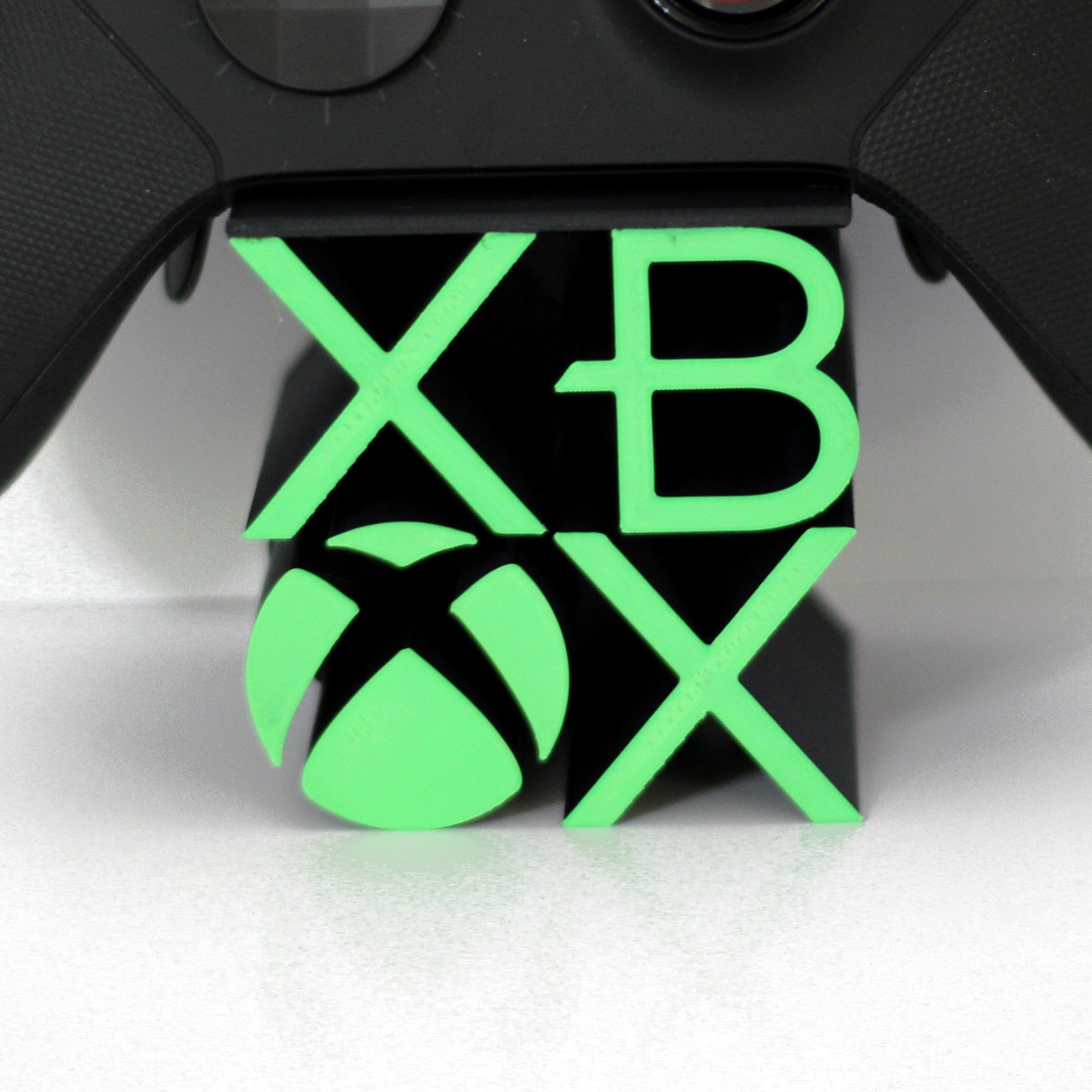 Xbox-Inspired Controller Stand — Single Holder with Green Logo | Series X/S & One